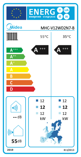 Midea R290 M thermal Nature Mono 12 kW Luft-/Wasser-Wärmepumpe